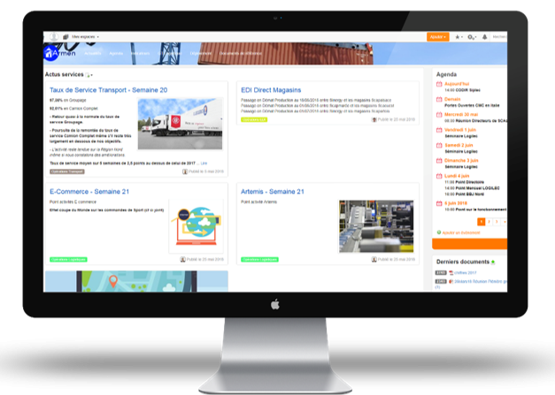 Digital workplace Logilec E.Leclerc par ASI - nouvel intranet