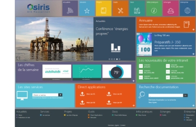 Intranet collaboratif, Microsoft SharePoint 2013, ergonomie